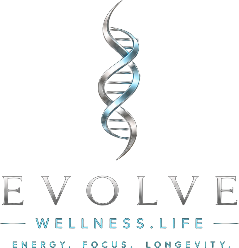 Evolve Health & Longevity logo — DNA helix mark